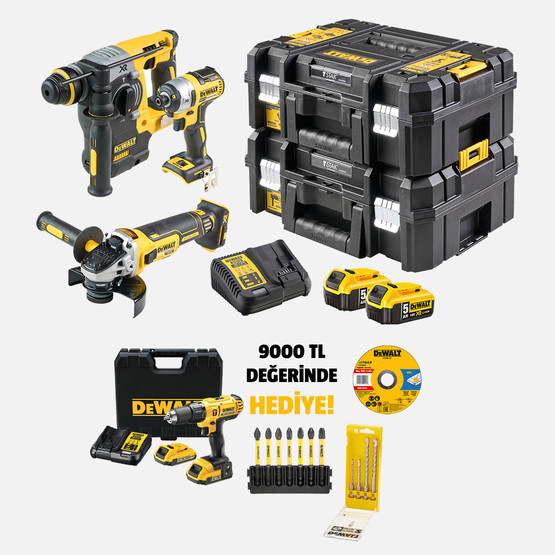 Dewalt DCK305P2T-QW 18V 5 Ah. Kömürsüz Makine Seti