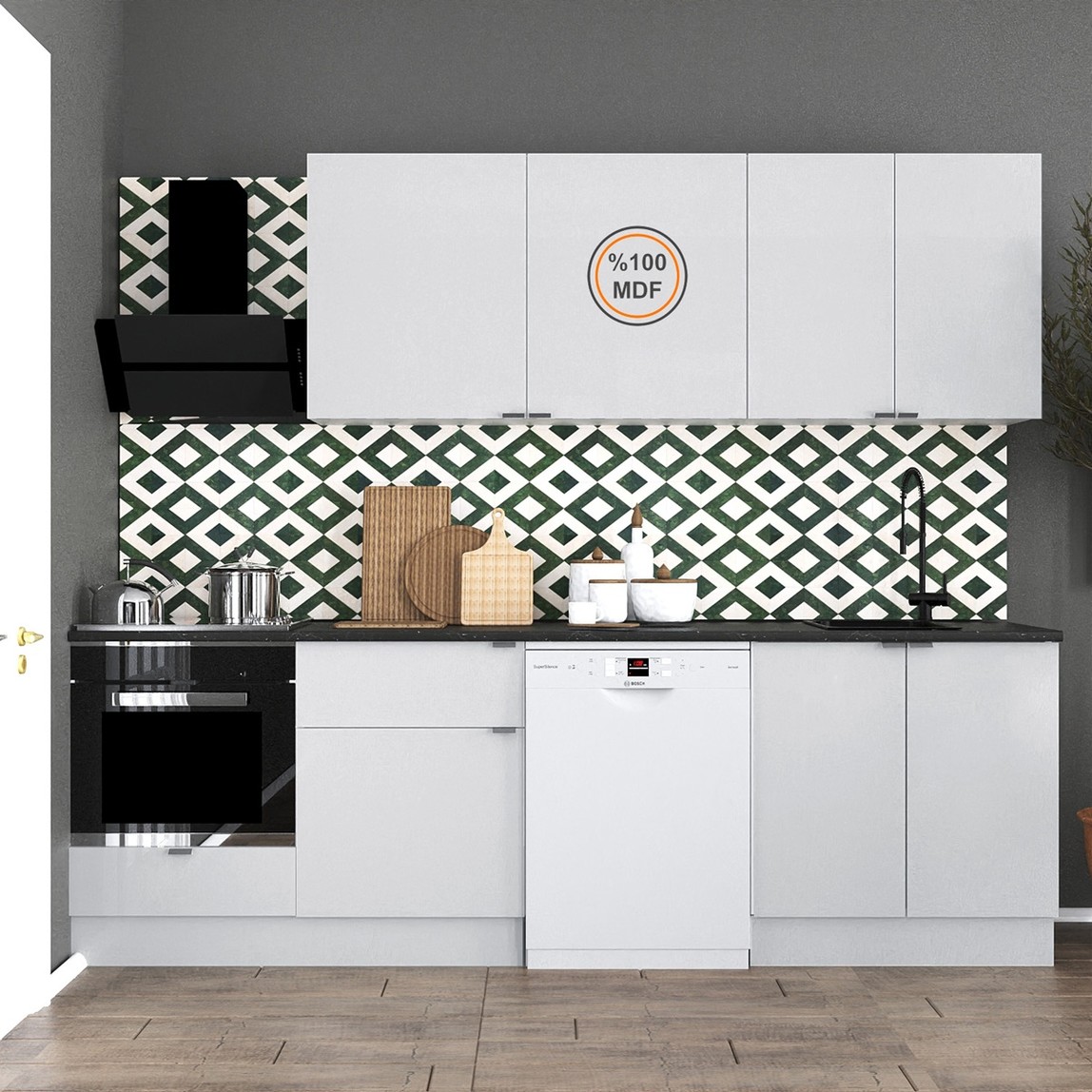    Fly Light MDF Mutfak Dolabı 260cm 