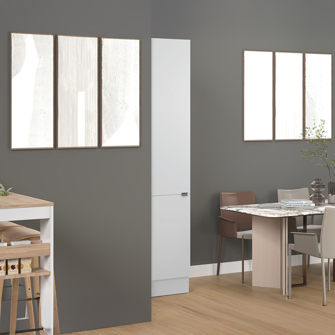    Fly Light MDF Mutfak Boy Dolabı 40cm 