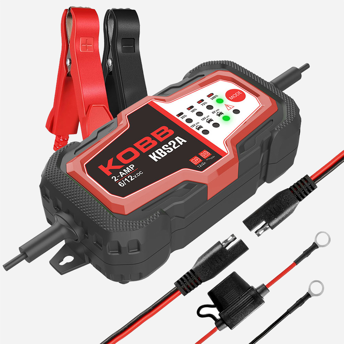    Kobb KBS2A 6V/12V 60Ah Akıllı Akü Şarj ve Akü Bakım Desülfatör 