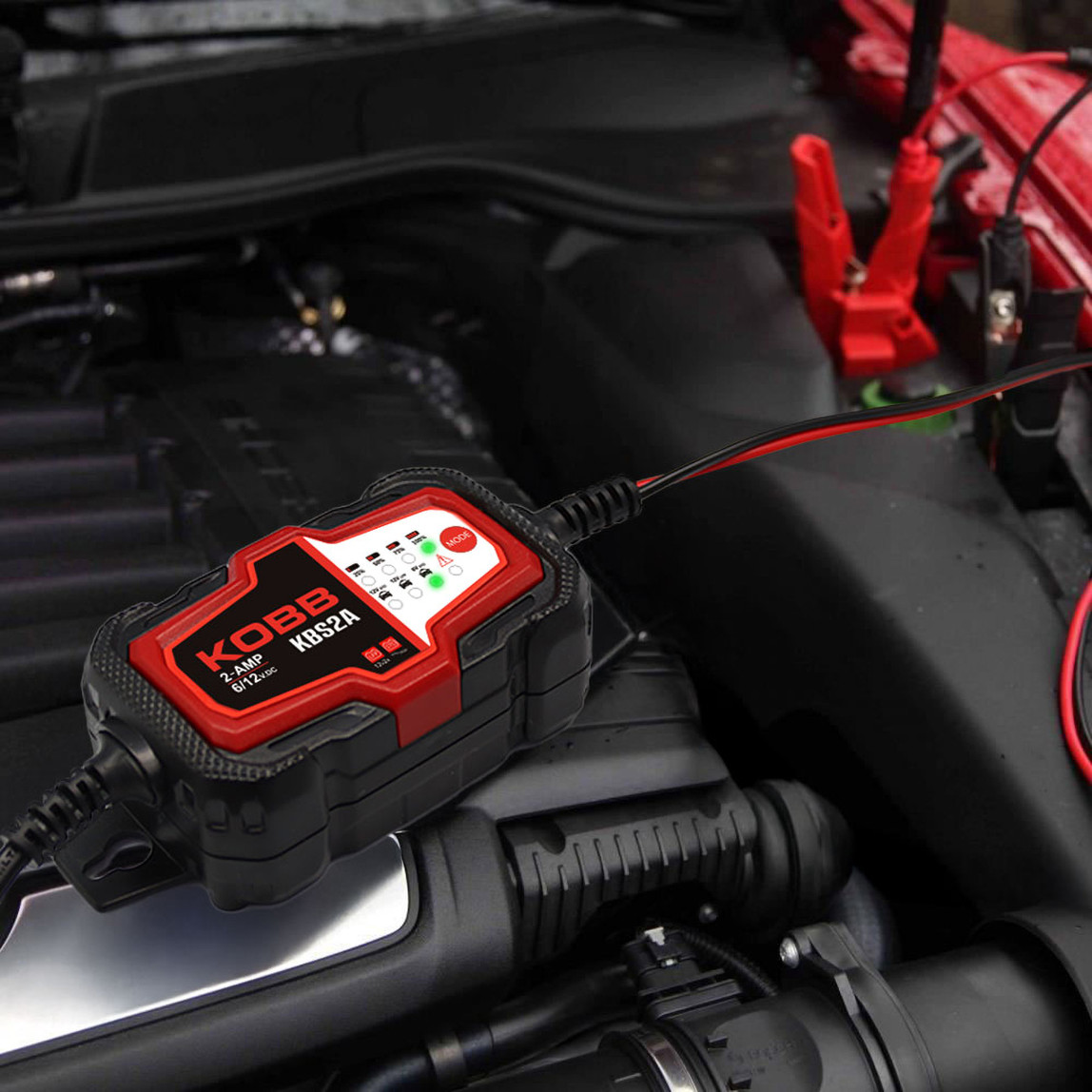    Kobb KBS2A 6V/12V 60Ah Akıllı Akü Şarj ve Akü Bakım Desülfatör 
