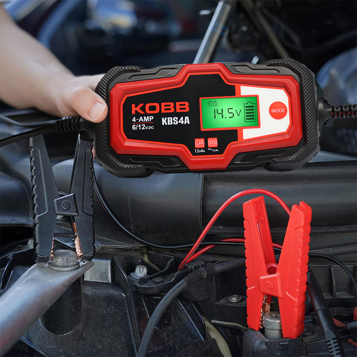    Kobb KBS4A 6/12V 120A Dijital Akü Şarj ve Akü Bakım Desülfatör  Power Supply 