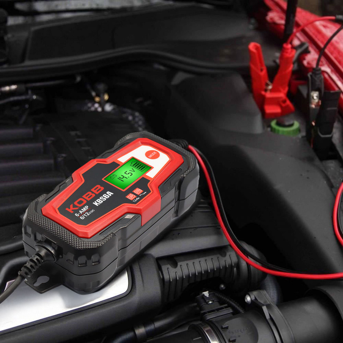    Kobb KBS6A 6/12V 150A Dijital Akü Şarj ve Akü Bakım Desülfatör Power Supply 