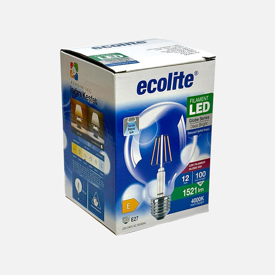 Ecolite LED Filament G9512W Sıcak Beyaz Işık (4000K)