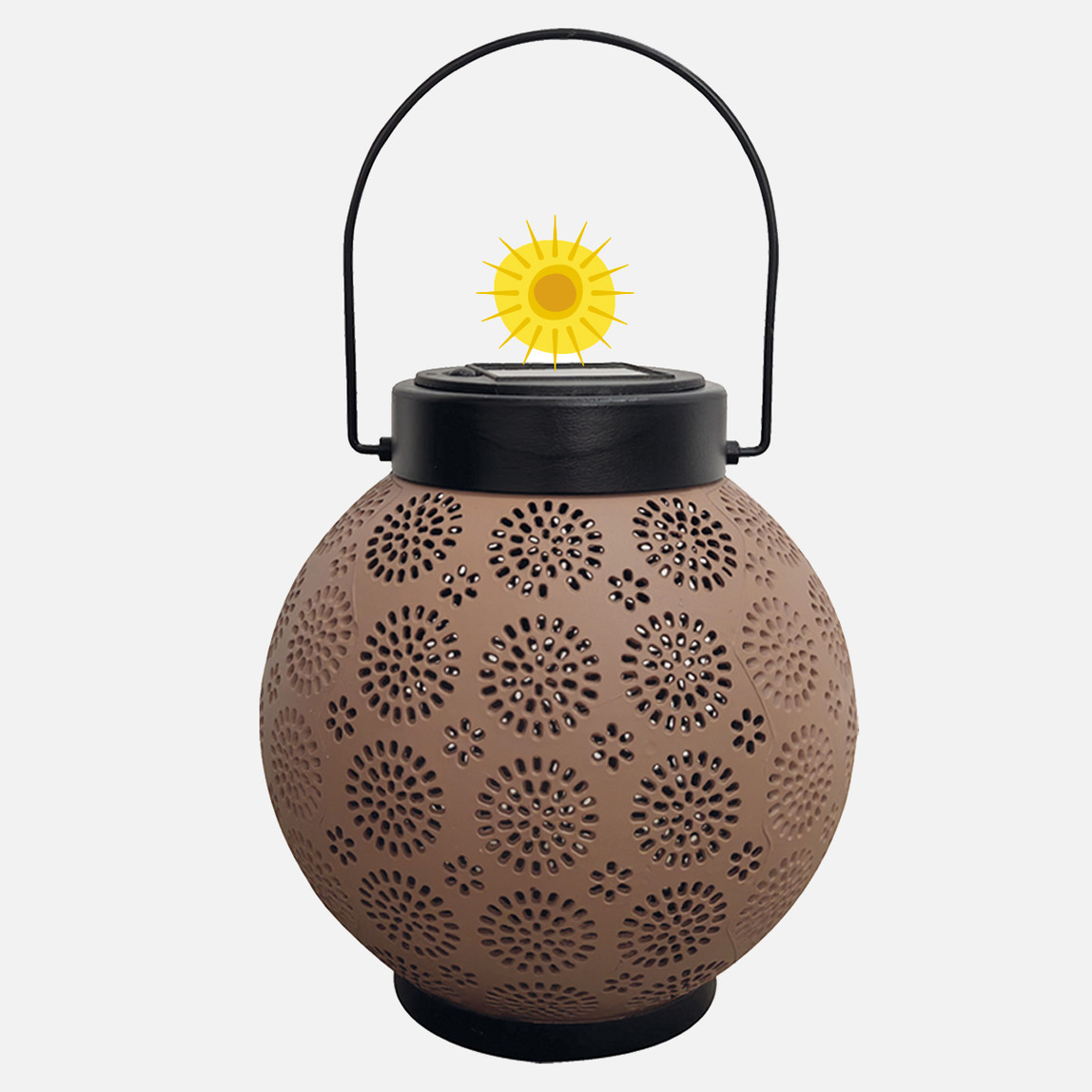    Greentech GT-SL25R Güneş Enerjili 223 Cob Ledli, Hareket Sensörlü, 3 Taraflı Aydınlatma 