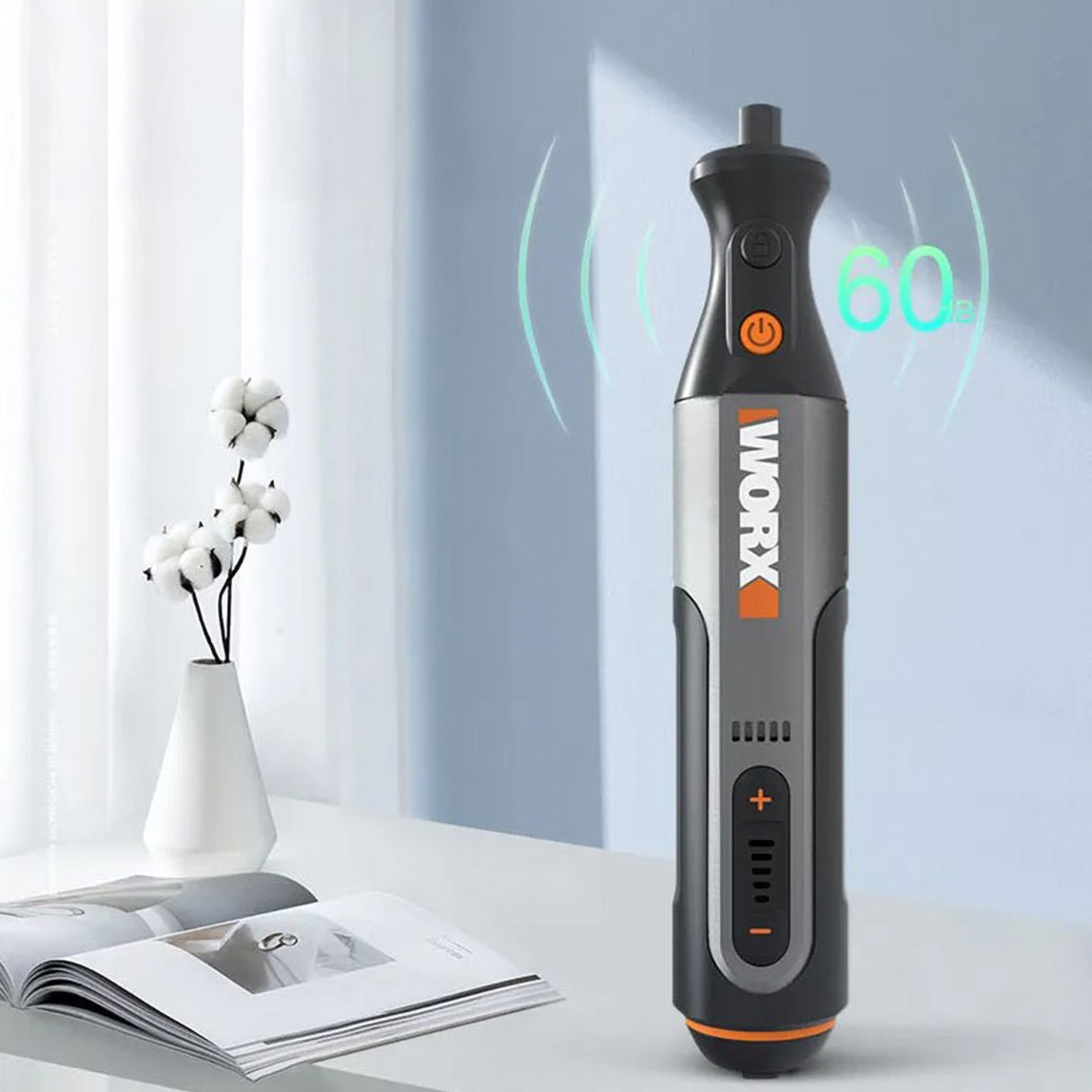    WORX WX106 8Volt Kalem Tipi Devir Ayarlı Profesyonel Gravür Makinesi ( 21 Parça Aksesuarlı) 
