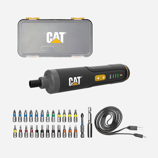 CAT DX1110 3.6Volt 1.5Ah. Li-ion Akıllı Şarjlı Tornavida (26 adet Bits Uç Seti Hediyeli)
