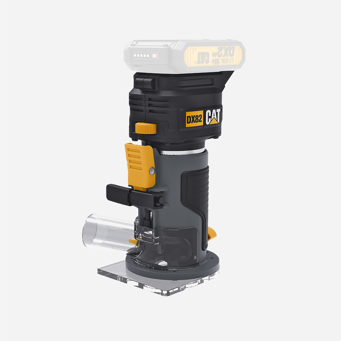    CAT DX82B.3 18Volt Şarjlı Kömürsüz 6mm Devir Ayarlı Profesyonel Avuç İçi El Frezesi Formika Tıraşlama (Akü ve Şarj Cihazı Dahil Değildir) 