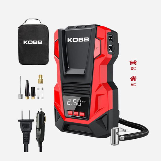 KOBB KB220 12Volt/220Volt 150 PSI Dijital Basınç Göstergeli Lastik Şişirme Pompası