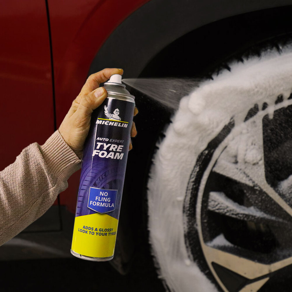    Michelin MC34327 520ml Lastik Parlatma ve L65 Bakım Köpüğü  