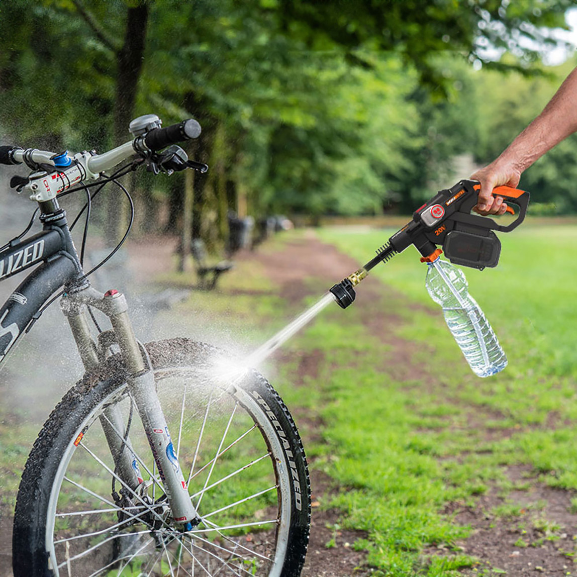    WORX WG633E 20Volt 4.0Ah. Li-ion 56Bar Kömürsüz Basınçlı Yıkama Tabancası (2 Parça Yıkama Seti) 