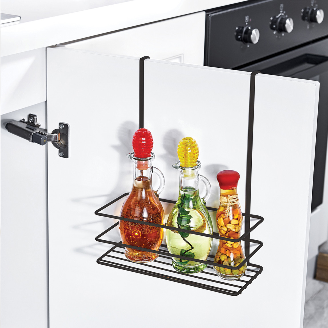    Okyanus Home Askılı Dolap Düzenleyici Raf Siyah 