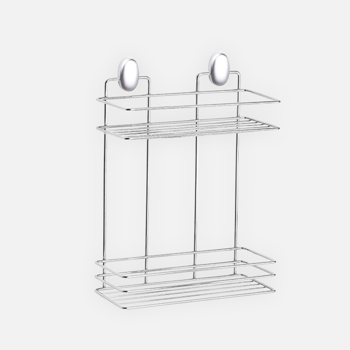    Okyanus Home Dübelli Dikdörtgen 2 Katlı Raf Krom 