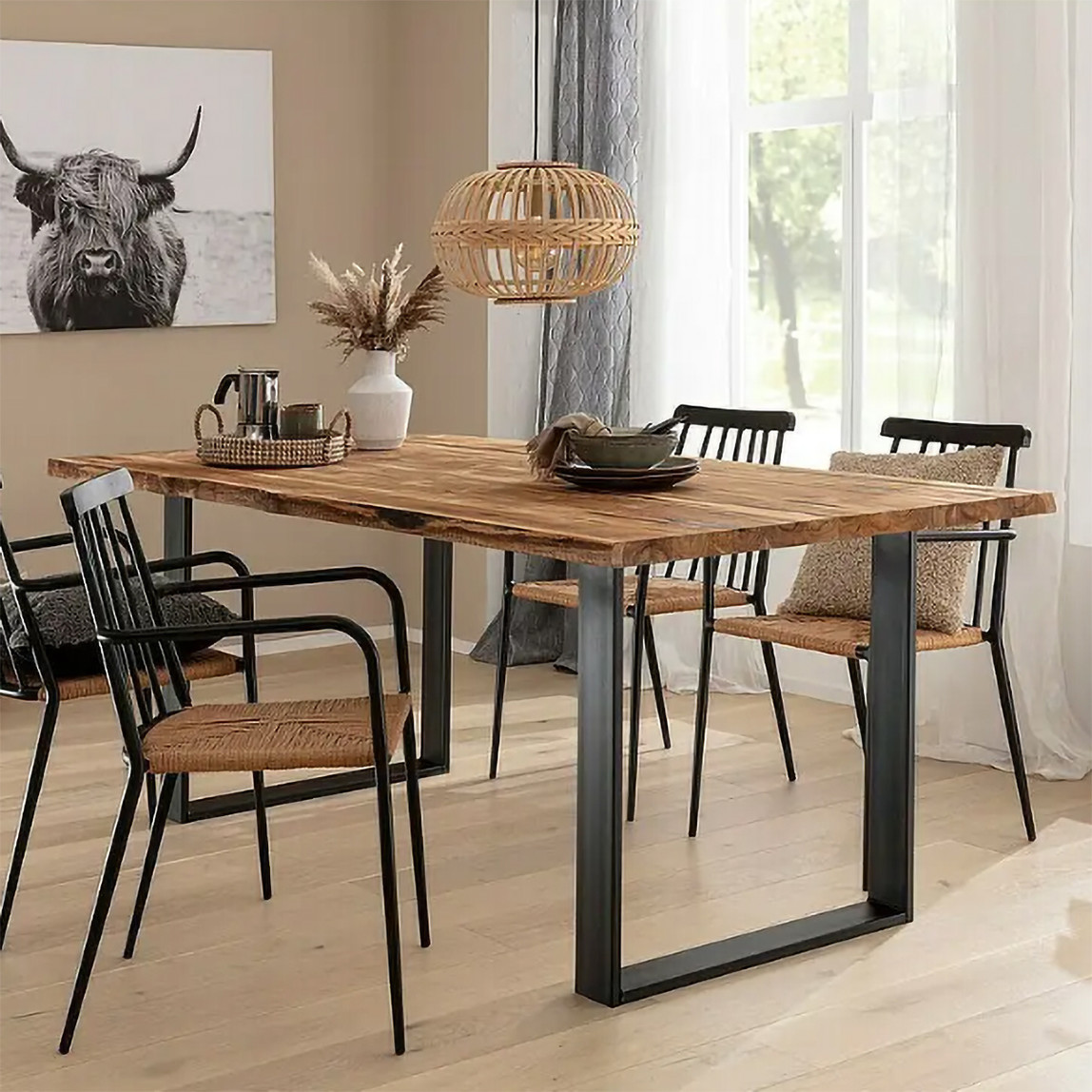    Ferforje Masa Ayağı 2'li Set 30x50 Profil  