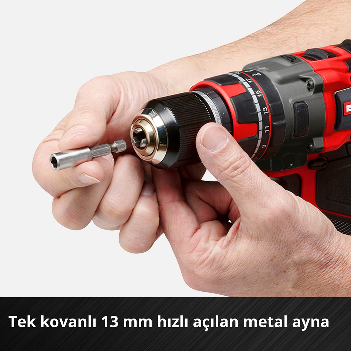    Einhell Profesyonel 2'li Makine Seti (TP-CD 18/80 Li-i BL (2x2.0Ah-1x4.0Ah) Akülü Darbeli Matkap ve TP-CI 18/250-C Li BL Akülü Darbeli Vidalama) 