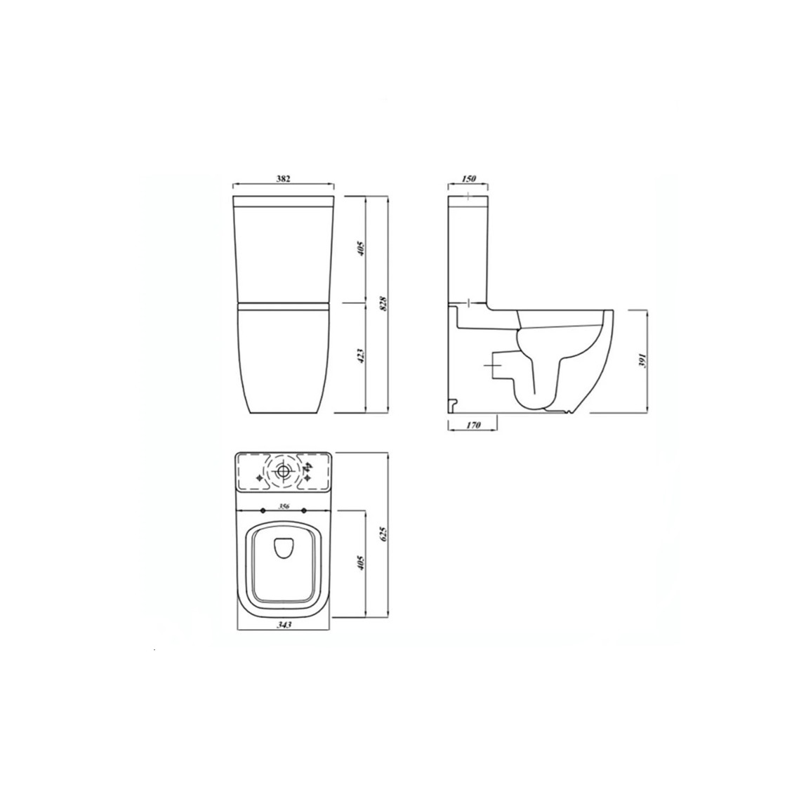    VitrA  S25 Square Klozet Takımı 