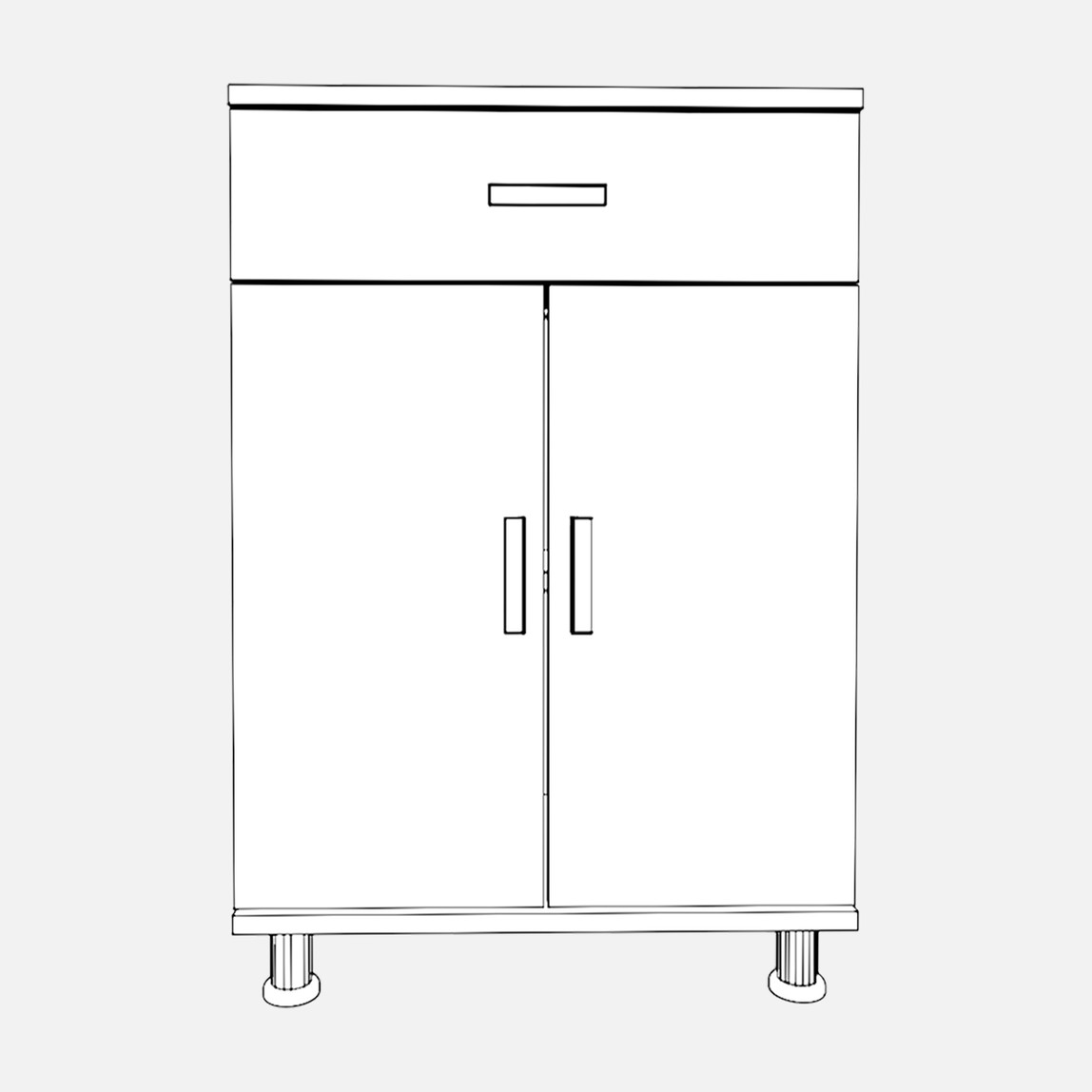    Movemo AB101 Çok Amaçlı Dolap Antrasit 