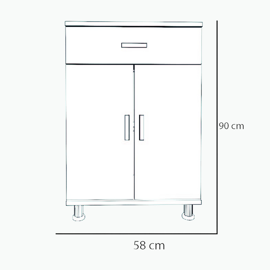    Movemo CM101 Çam Mola Çok Amaçlı Dolap 