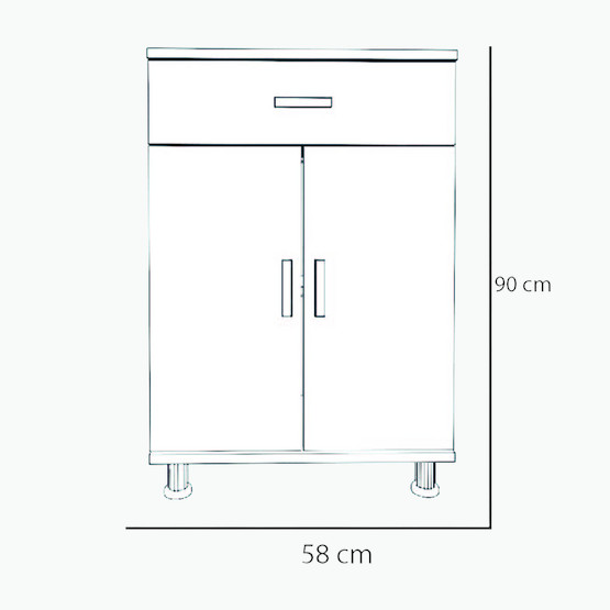 Movemo CM101 Çam Mola Çok Amaçlı Dolap