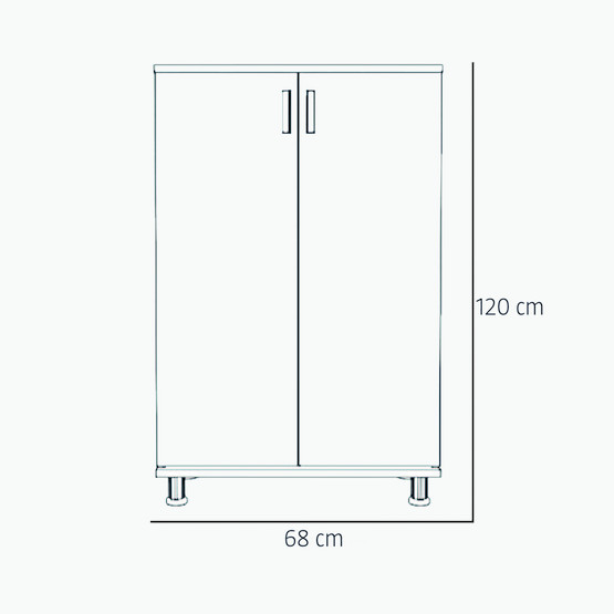 Movemo CD142 Çam Dor Çok Amaçlı Dolap