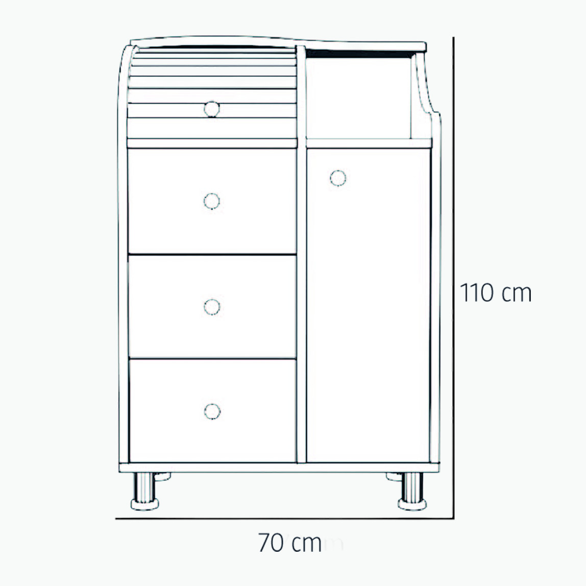    Movemo CD011 Çam Dor Çok Amaçlı Dolap 