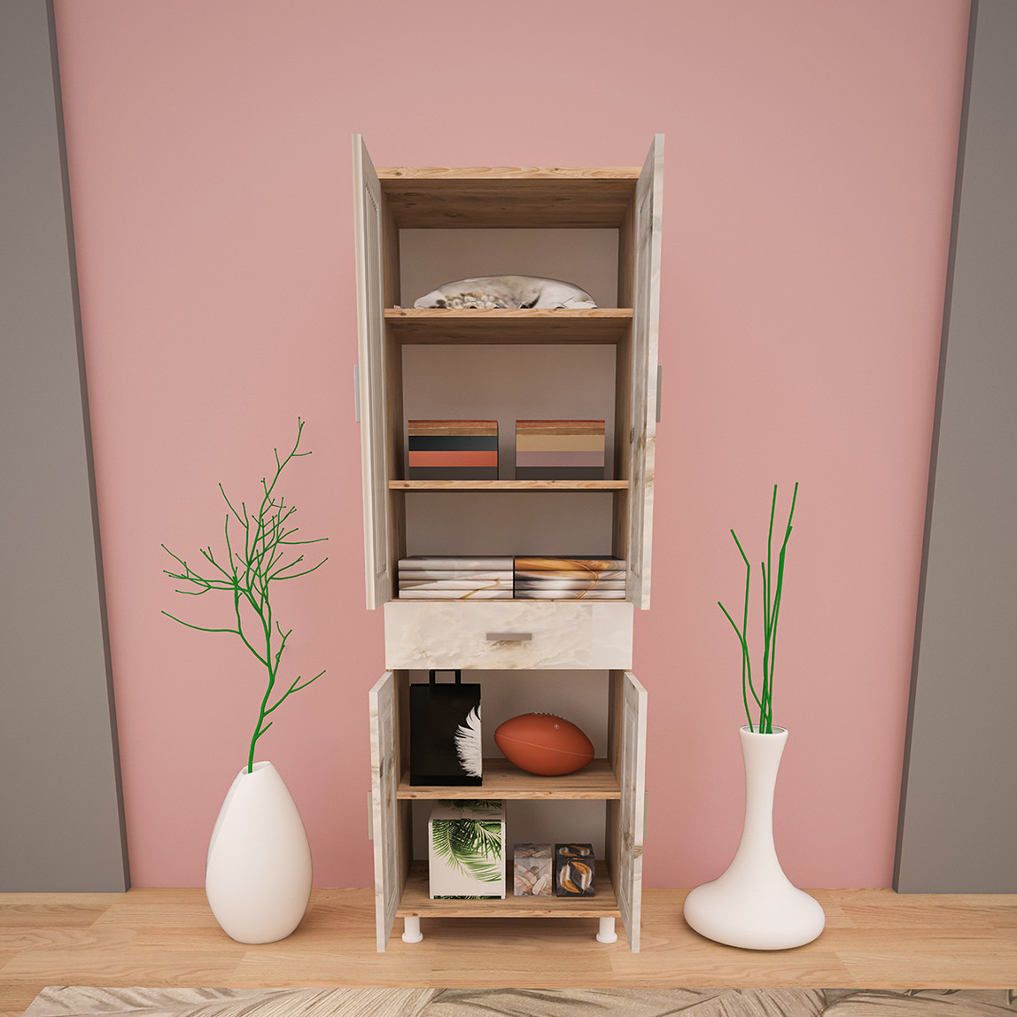    Movemo CM119 Çam Mola Çok Amaçlı Dolap 