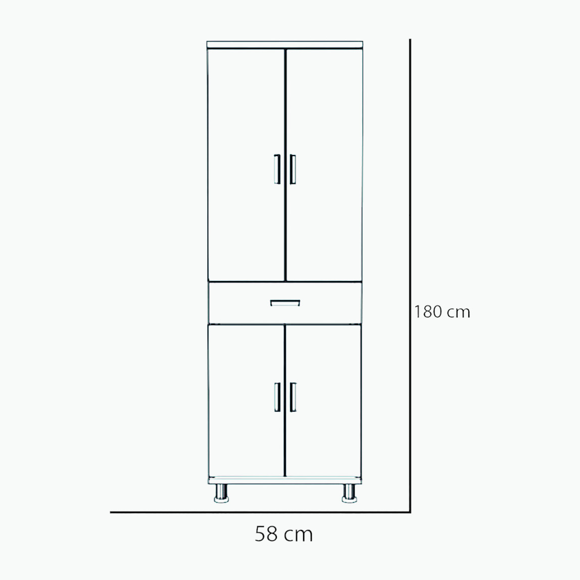    Movemo CD119 Çam Dor Çok Amaçlı Dolap 