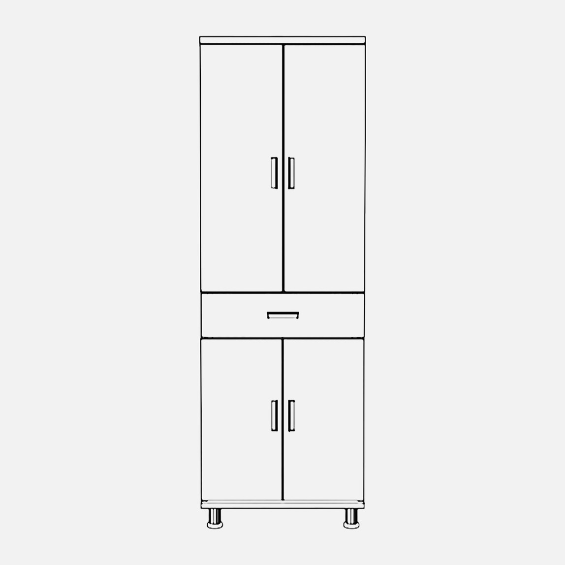    Movemo CD119 Çam Dor Çok Amaçlı Dolap 