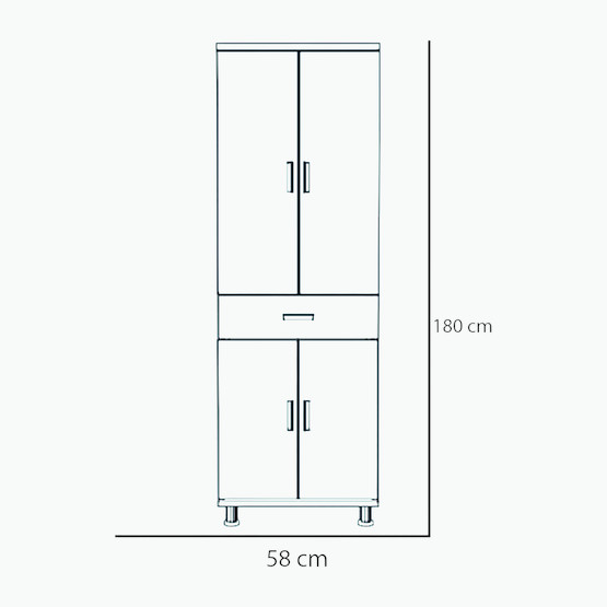 Movemo AB119 Çok Amaçlı Dolap