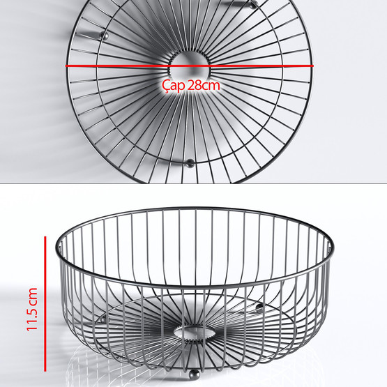 Teknotel MG528 Meyve Sepeti Siyah