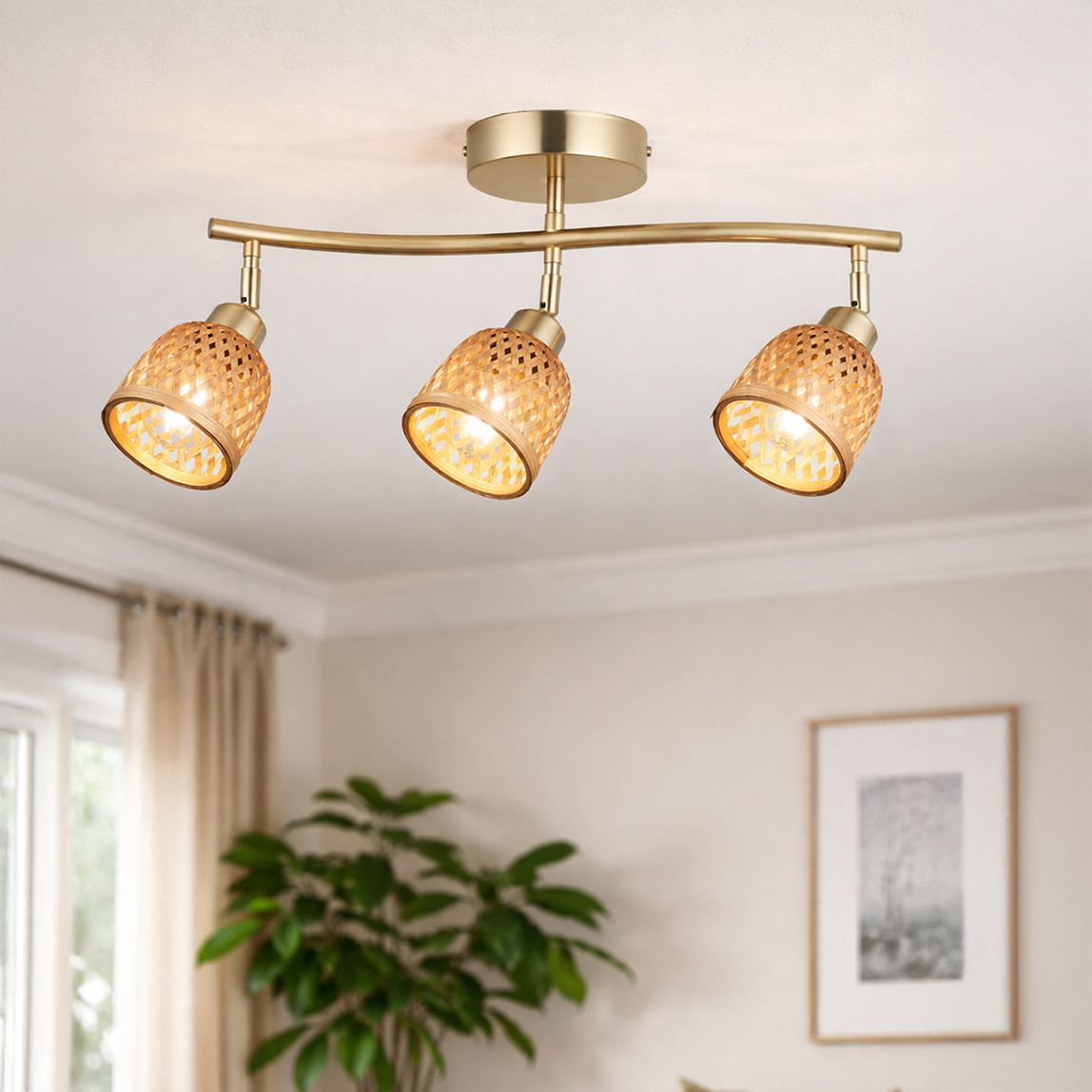    Lucea Pomor 3'lü Antik Plafonyer 