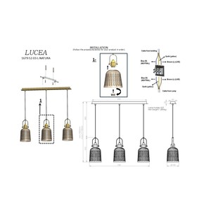 Lucea Natura 3’lü Sıralı Antik Sarkıt