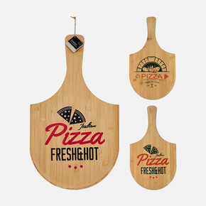 Koopmann Pizza Kesme Tahtası – Bambu, Askı Delikli