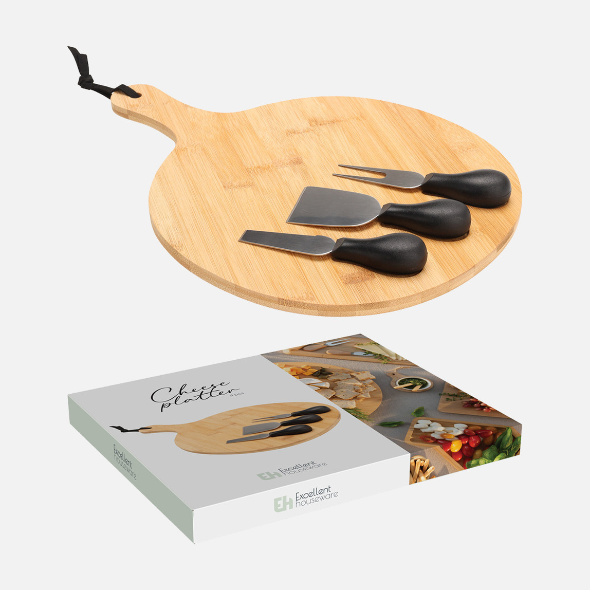    Koopmann Peynir Seti – 4 Parça Bambu 
