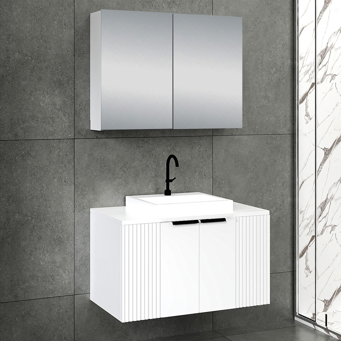    Fly Chester 80 cm MDF Banyo Dolabı 