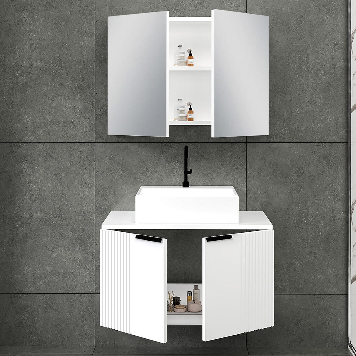    Fly Chester 80 cm MDF Banyo Dolabı 
