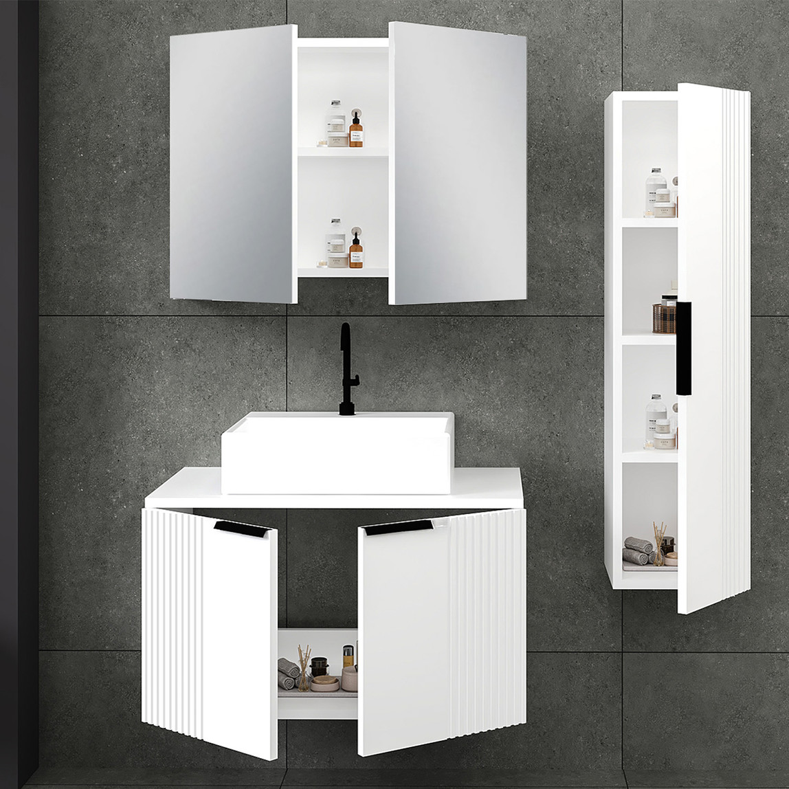    Fly Chester 80 cm MDF Banyo Dolabı 