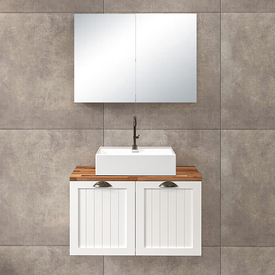    Fly Aren 80 cm MDF Banyo Dolabı 