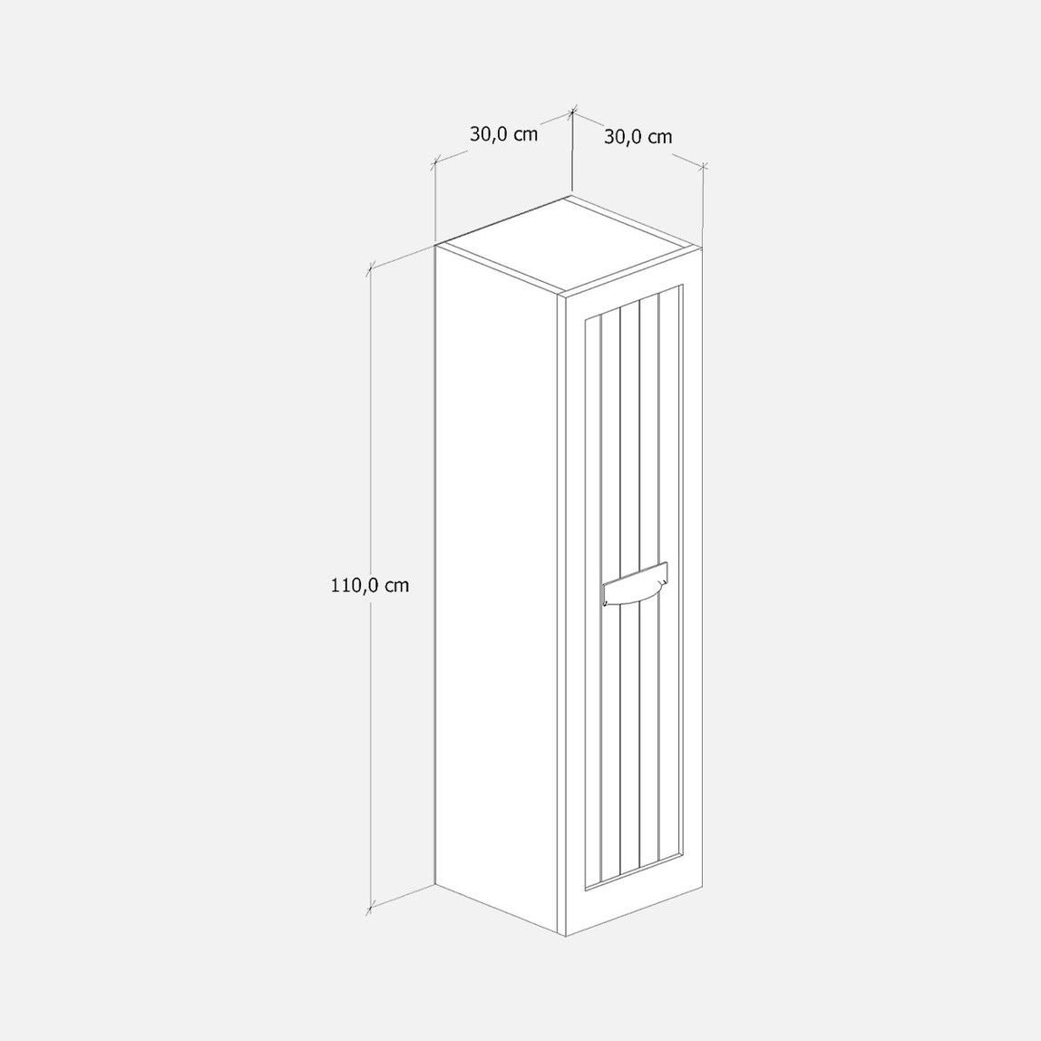   Fly Aren MDF Banyo Boy Dolabı 