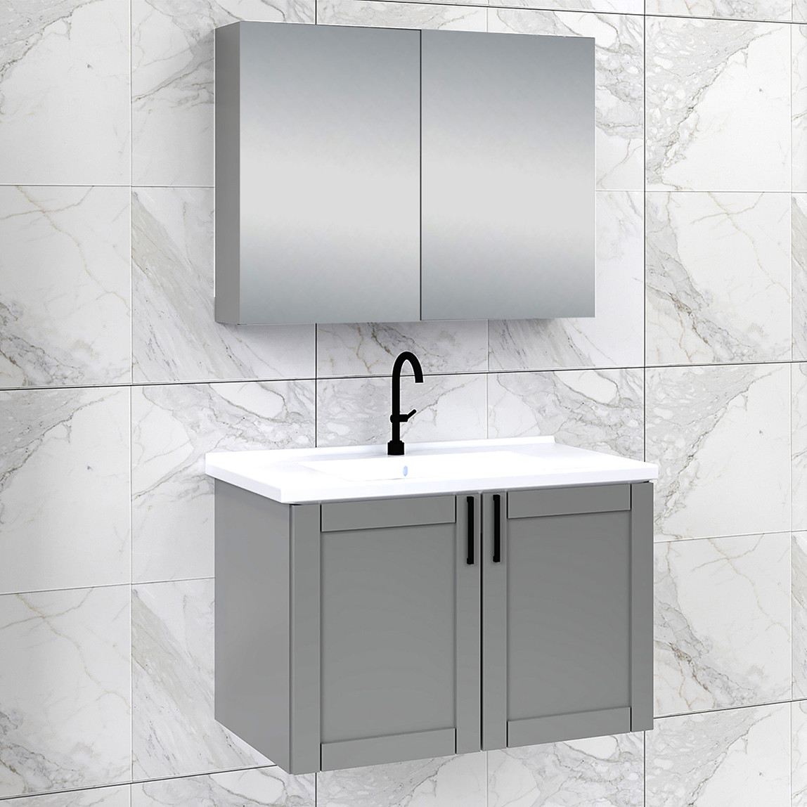    Fly Riva 80 cm MDF Banyo Dolabı 