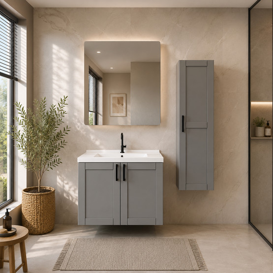 Fly Riva 65 cm MDF Banyo Dolabı