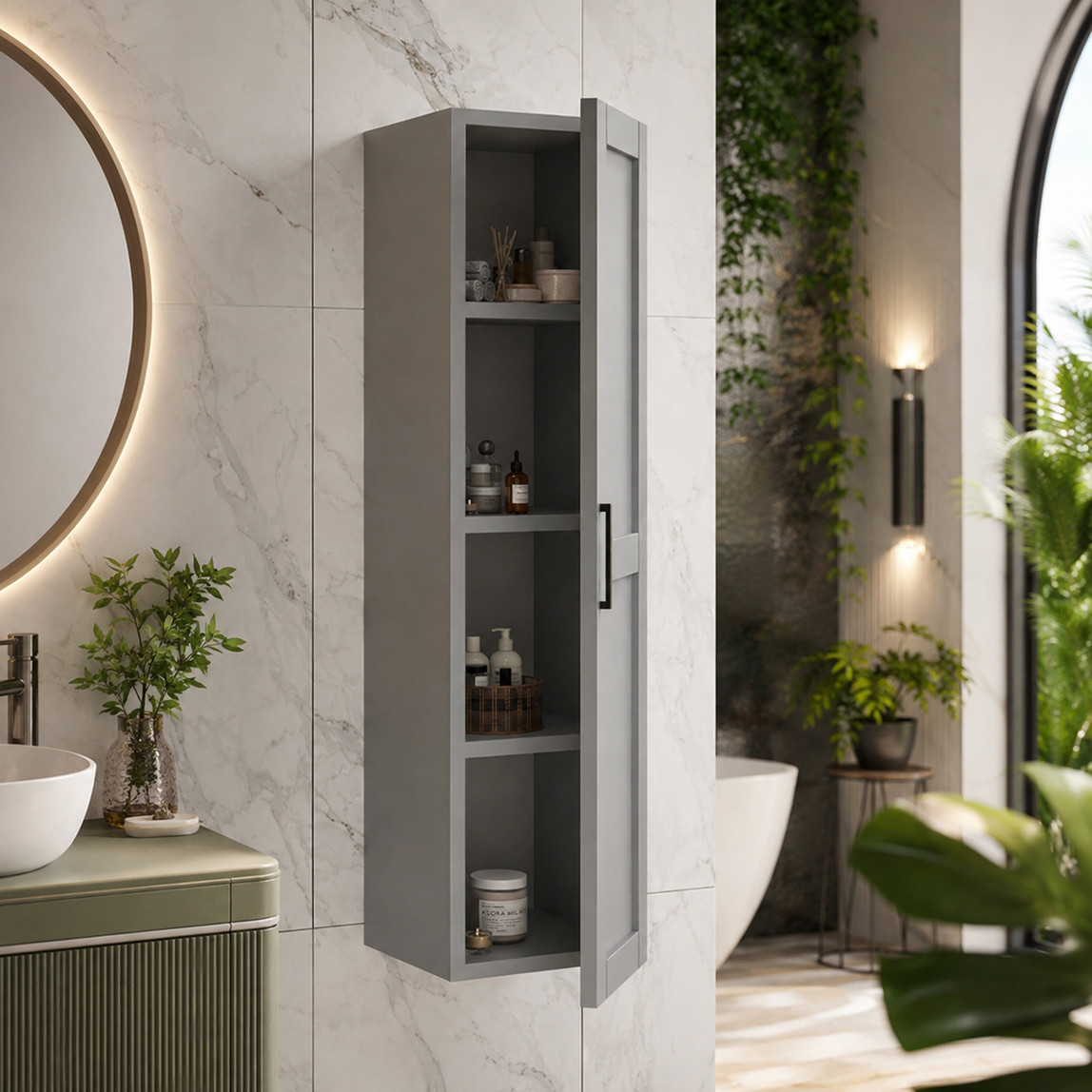    Fly Riva MDF Banyo Boy Dolabı 