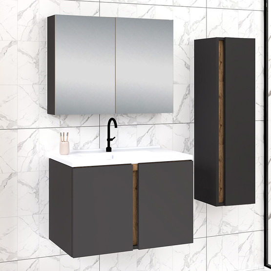 Fly Lavina 80 cm MDF Banyo Dolabı