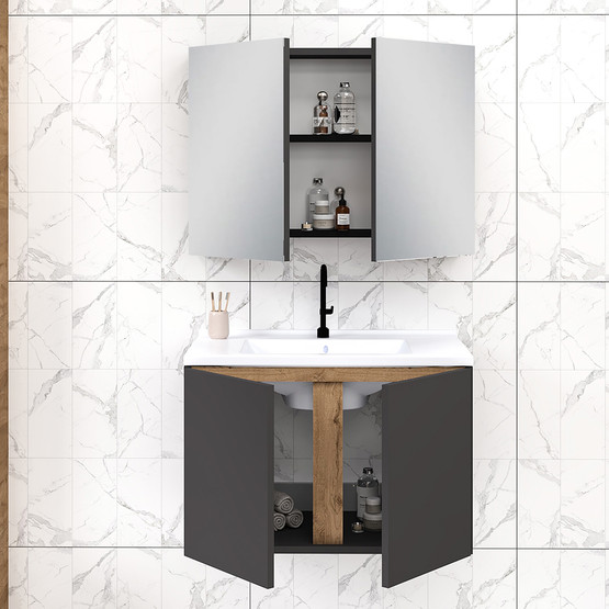 Fly Lavina 80 cm MDF Banyo Dolabı