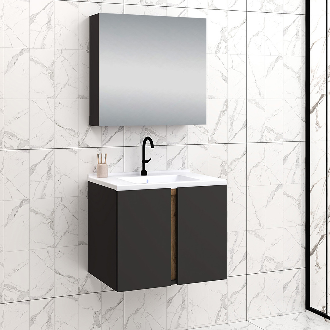    Fly Lavina 65 cm MDF Banyo Dolabı 