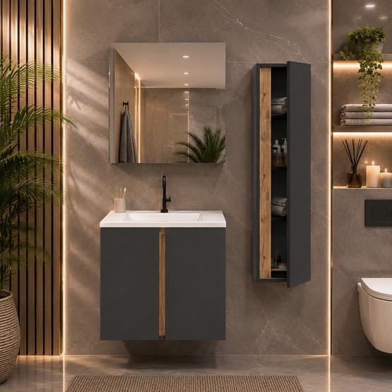 Fly Lavina 65 cm MDF Banyo Dolabı