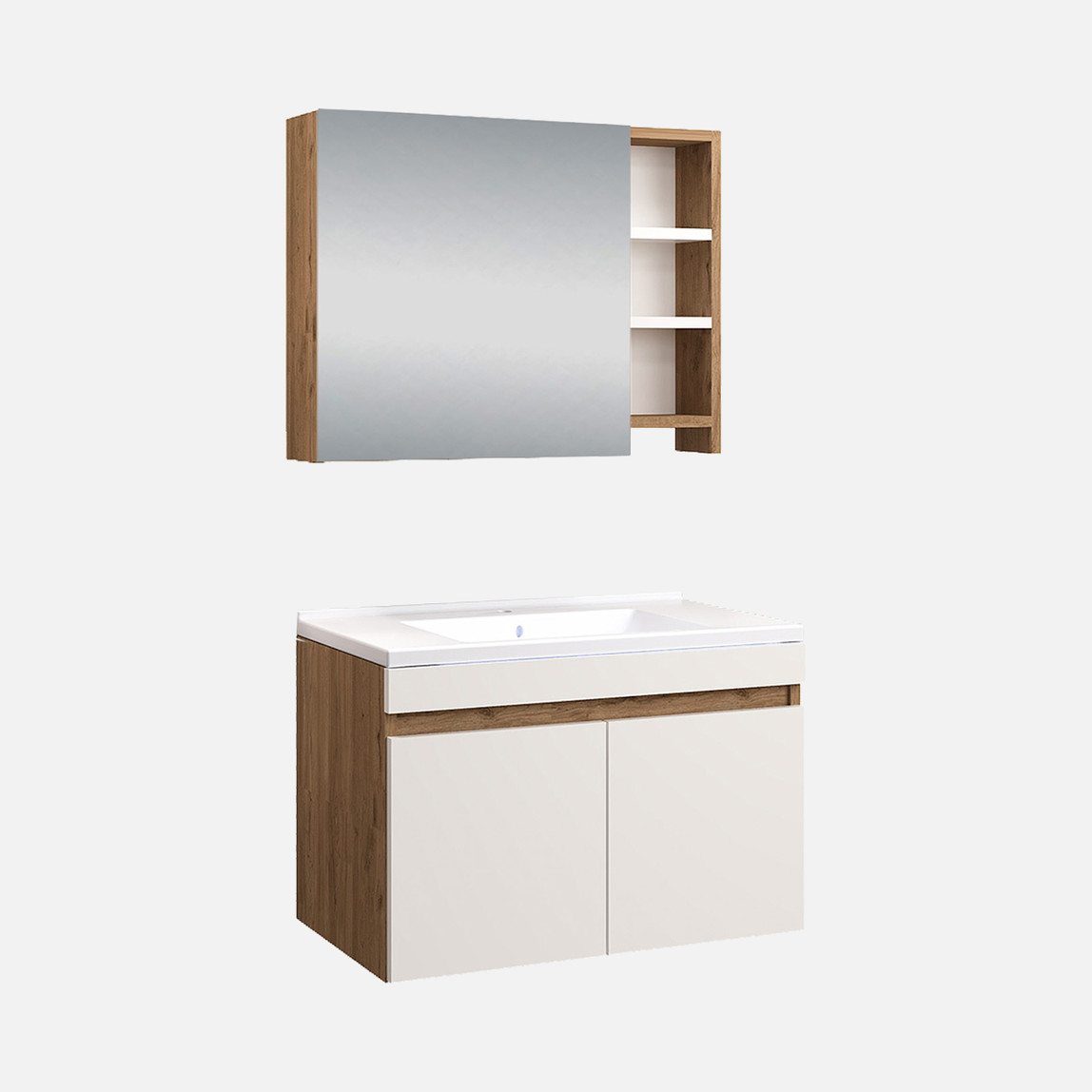    Fly Saura 80 cm MDF Banyo Dolabı 