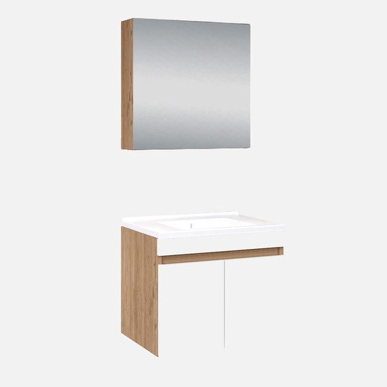 Fly Saura 65 cm MDF Banyo Dolabı