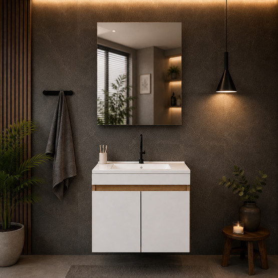 Fly Saura 65 cm MDF Banyo Dolabı