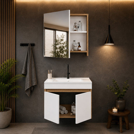 Fly Saura 65 cm MDF Banyo Dolabı